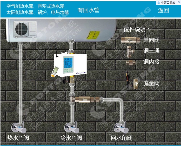 热水速达器|热水循环器|热水回水系统|家用热水循环