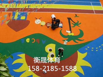 在济宁常用塑胶篮球场施工多少钱平方_塑胶栏