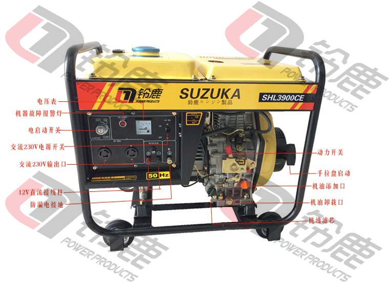 品牌柴油发电机型号SHL3900CE_发电机栏目