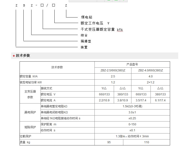 矿用煤电钻综保,zbz系列矿用隔爆型煤电钻综保