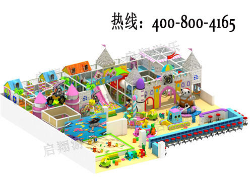 乡镇开个室内儿童乐园淘气堡多少平比较适合_