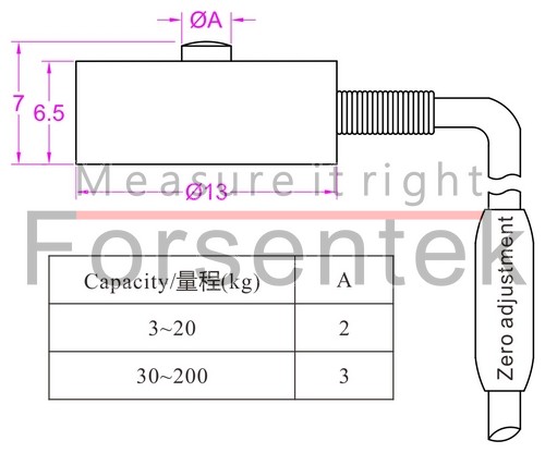 微型壓力傳感器200kg