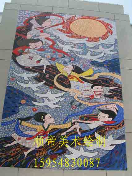 什么是墙体壁画 图片