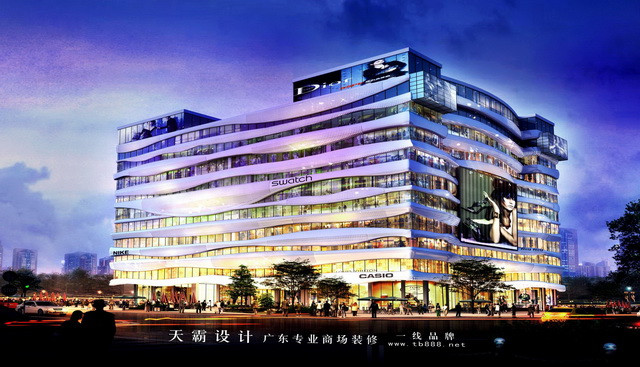城市综合体效果图:甘肃金张掖国际大厦外立面设计效果图 天霸设计公司的优势分析 一、专业优势 天霸设计公司的核心成员潜心商场装修设计十余年,依托丰富的服务经验和高素质的专业人才,运用目标化、责任化管理的模式,将专业服务与项目相结合,灵活统筹专业团队,及时有效的为客户提供专业的服务,目前公司项目已遍及广东、湖南、四川、广西、山西、江西、山东、海南、河北、贵州、陕西、河南、青海十余个省份,实力堪比湖南百货装修公司。