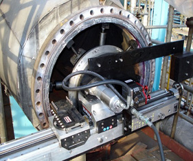 現(xiàn)場鉆孔攻絲_便攜式法蘭加工機-【鄭州緒遠】行業(yè)領(lǐng)導者