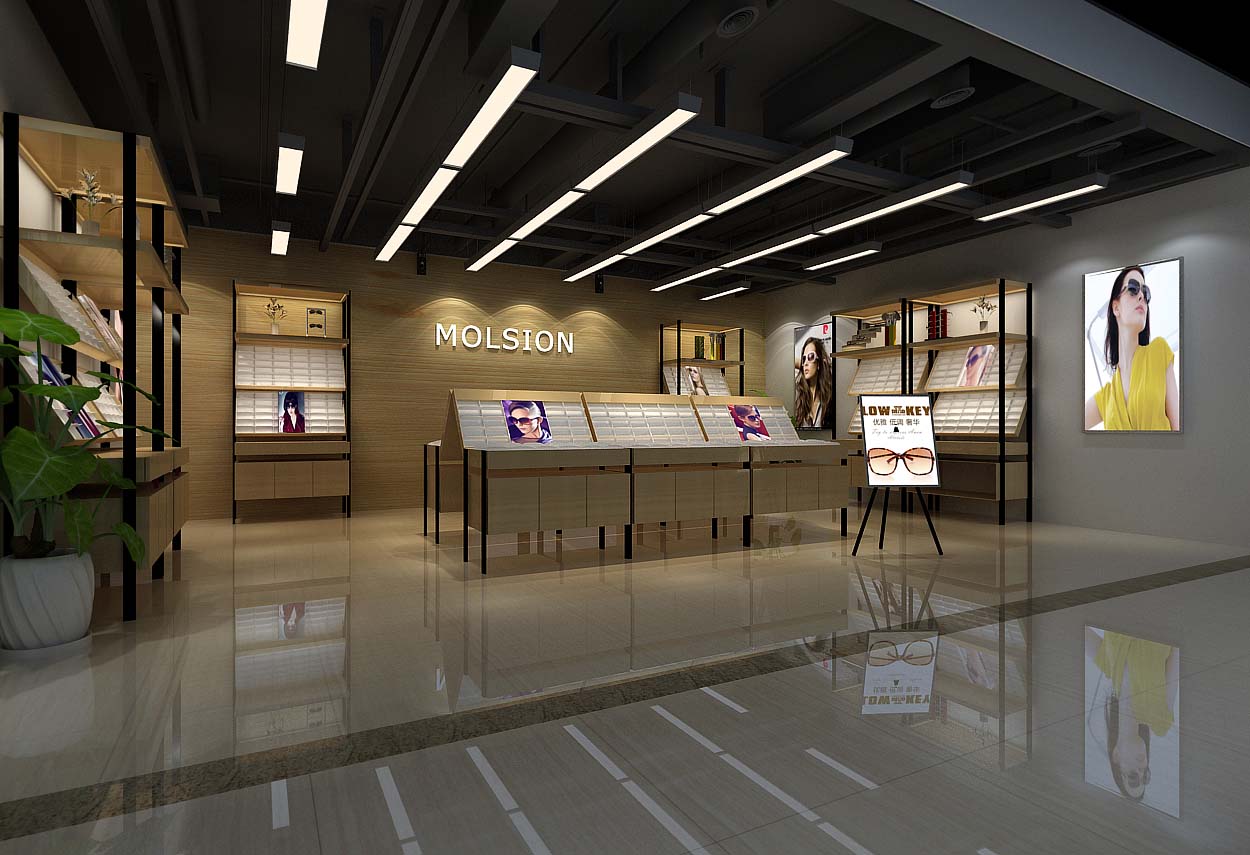 郑州眼镜店装修 熊先生:13938589733 郑州眼镜店装修。有些商家或者认为,不就是眼镜店麽,简单的刷一下白,重点还是我的眼镜要好看,质量要好,我好好的摆放一下不就可以了麽?简单的就行了。没错,眼镜店的装修设计不应过于冗杂,最好是简单大方的风格。可是太过简单也是不可以的,虽然不用低调奢华的品质,起码简约有质感的装扮也是不可或缺的。