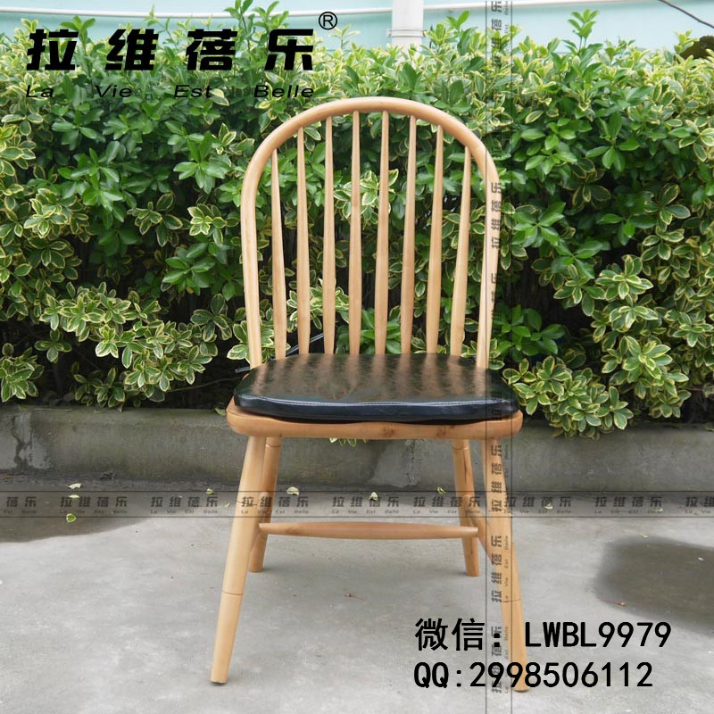 西餐厅椅子定制上海简约餐厅实木椅子生产厂家