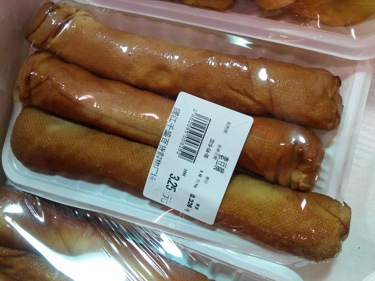 超市里的素雞產品