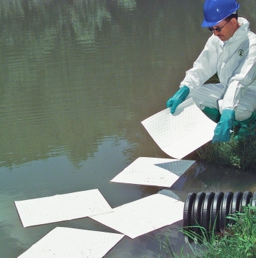 鱼塘水面溢油浮油清理吸油棉吸油毡吸油垫jesery吸油垫