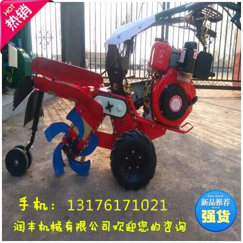 开沟培土机配件 田园管理机图片 柴油开沟培土机