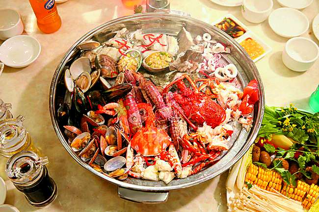 海鲜火锅_海鲜铜火锅_海鲜火锅的材料