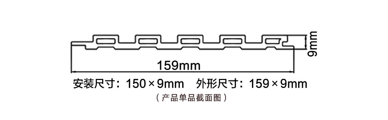 佰家祥159生态木小长城板