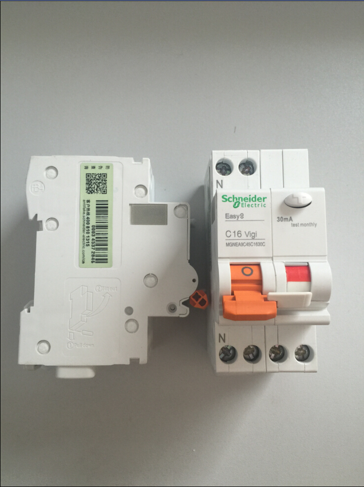 施耐德 漏电保护断路器,ea9c45 1p n c16a/30ma