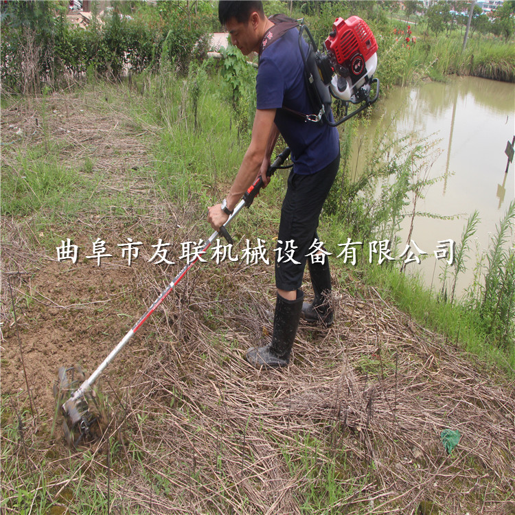 果园茶园背负式锄地除草机 小型轻便型松土机-机电之