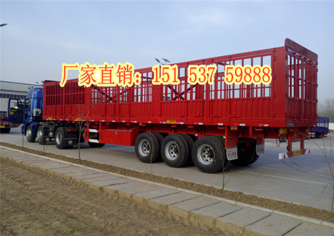 10米前翻半挂车高栏半挂车