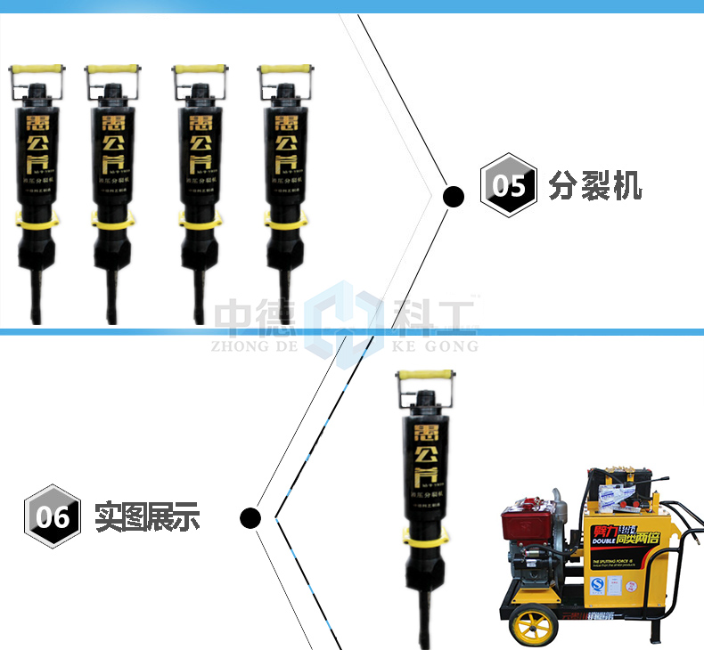 徐州地鐵建設(shè)巖石不能爆破用分裂機(jī)