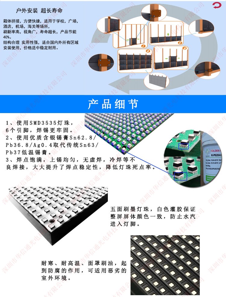 P6.67LED@ʾXƽ׏VȫɫӴĻSMD3535