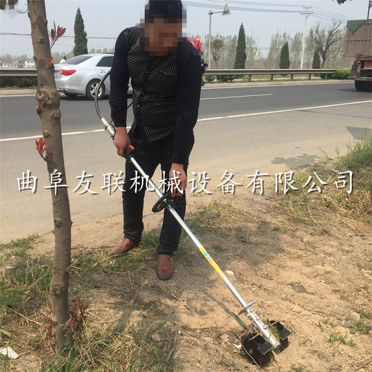 汽油两冲程除草松土机手持式锄地机背负式除草机友联直销