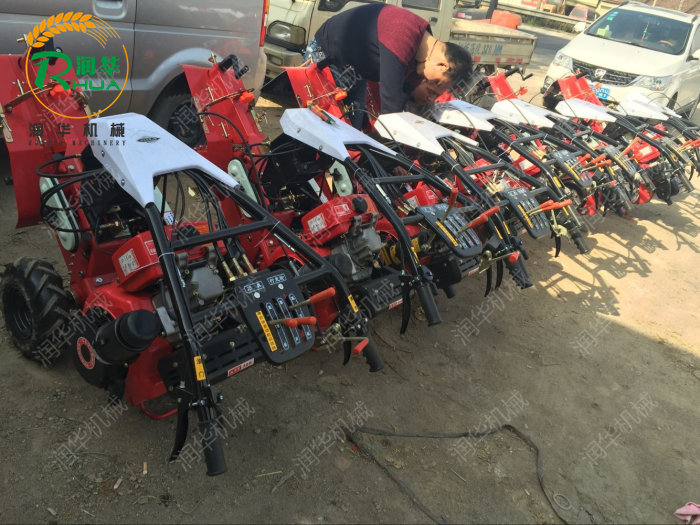 田园管理机操作工作视频 壶关县 旋转开沟起垄机