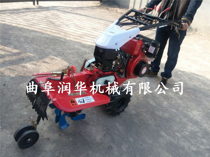 田园管理机操作工作视频 壶关县 旋转开沟起垄机