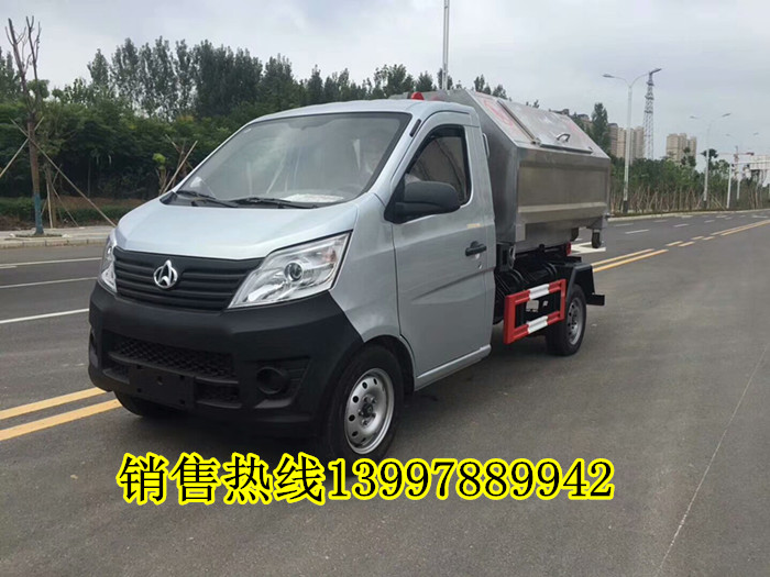 勾臂垃圾车工作视频 摆臂垃圾车\/压缩垃圾车专