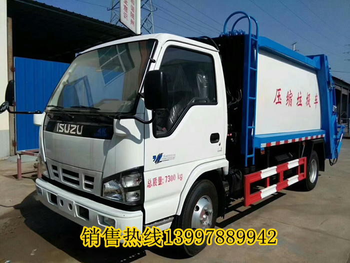 勾臂垃圾车工作视频 摆臂垃圾车\/压缩垃圾车专
