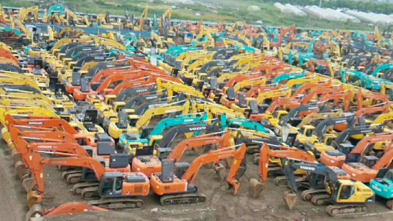 州私人二手挖机转让60二手60挖掘机6万以下_