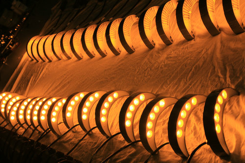 5w大功率金黄光led瓦楞灯古建筑照明瓦片灯led照明瓦楞灯