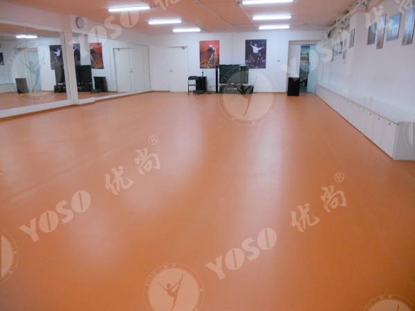舞蹈排练厅地胶,优尚舞蹈房专用地胶,舞蹈练功厅地胶