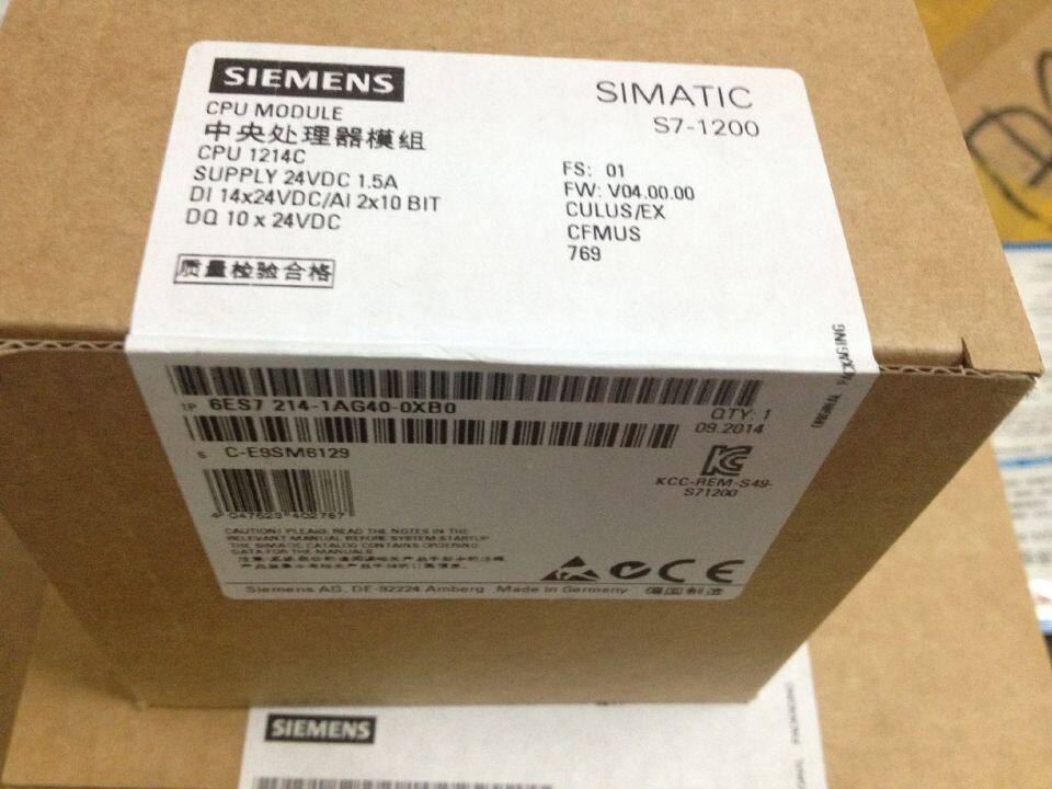 6es7214-1ag40-0xb0西门子s7-1200plc