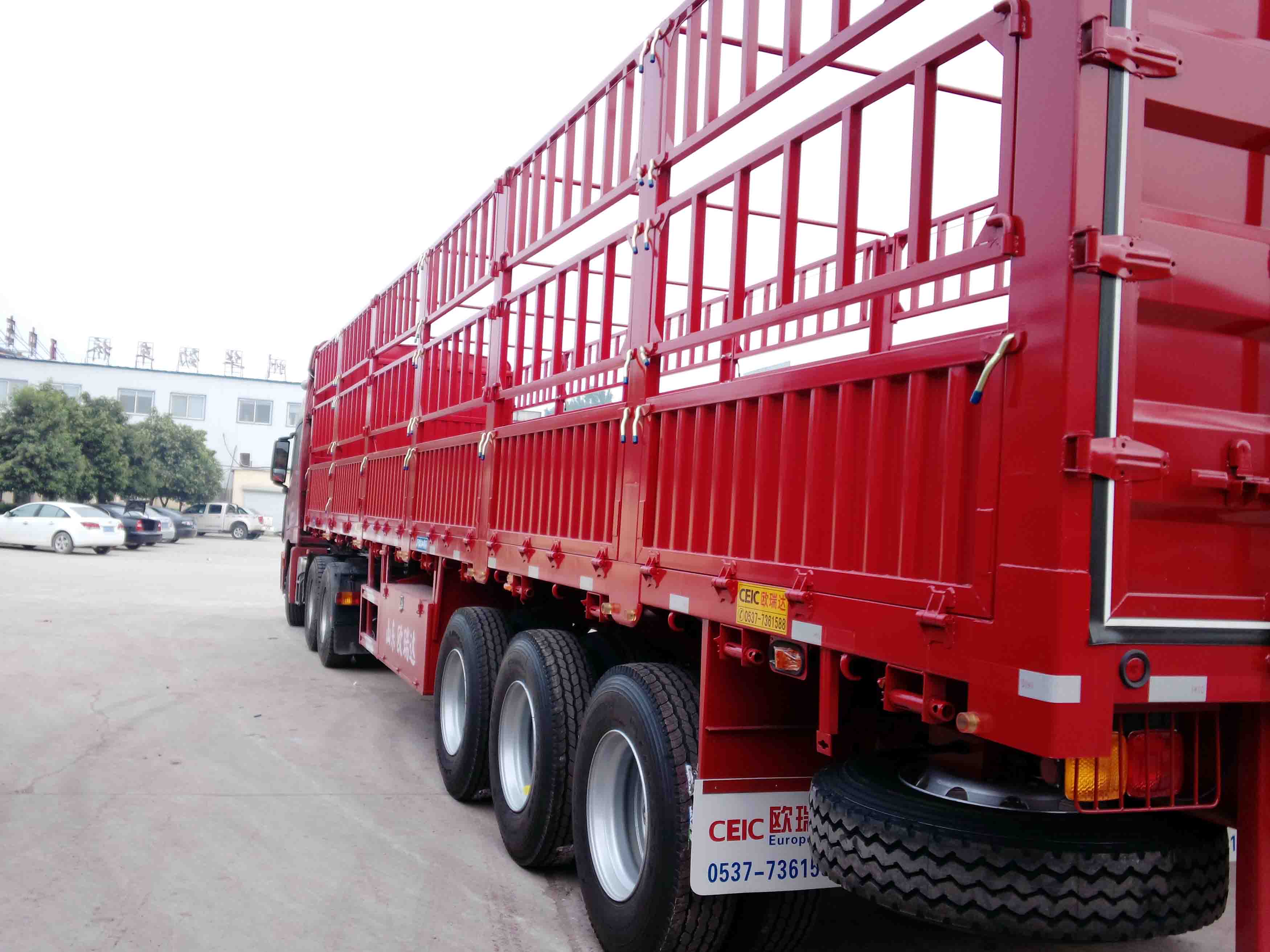 欧瑞达牌wzy9400clx高强轻型仓栅式运输半挂车