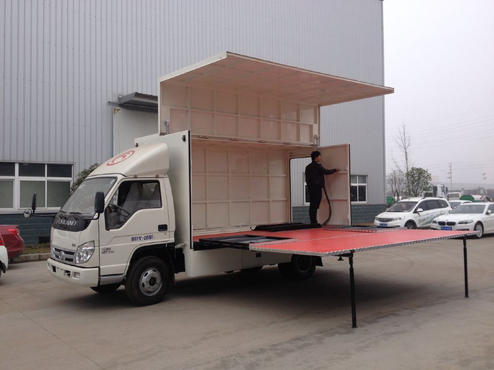 供应福田领航红白喜事舞台表演车产品下乡宣讲促销车