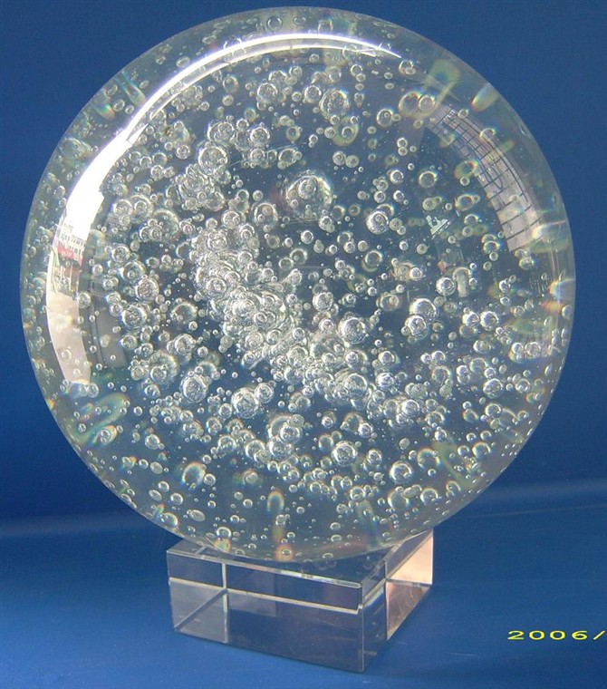 供应上海大型水晶球水晶光球摆件人造水晶球工艺摆件
