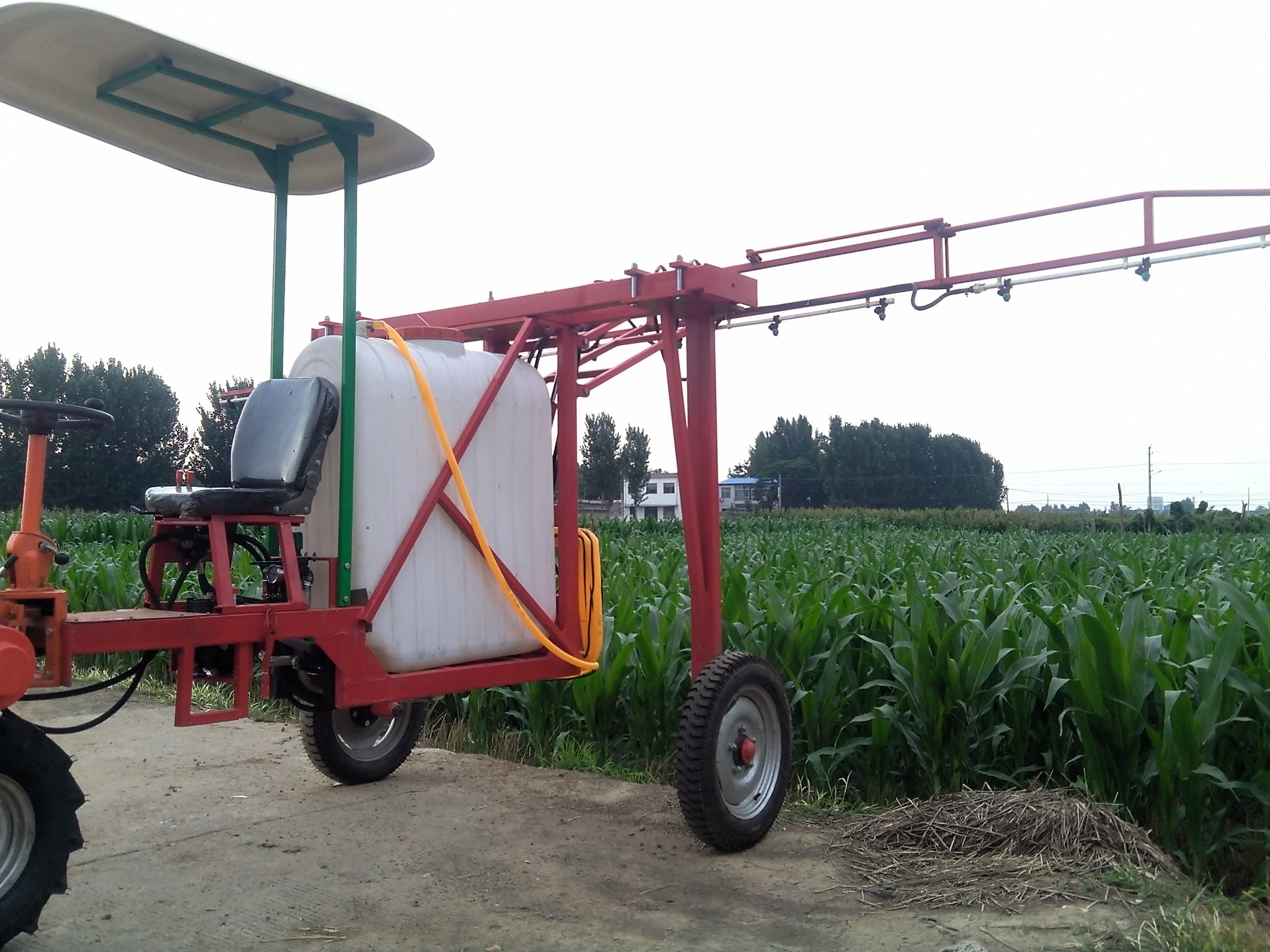 手推式汽油动力打药机推车式打药机喷药机喷雾机