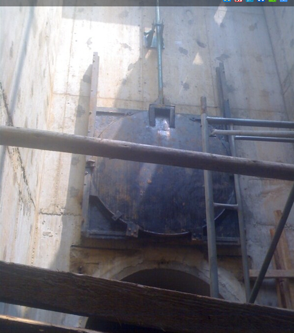 污水井铸铁镶铜圆闸门