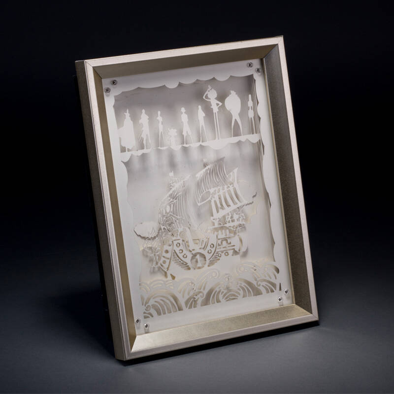 光影纸雕灯led夜灯纸制品激光镂空雕刻机