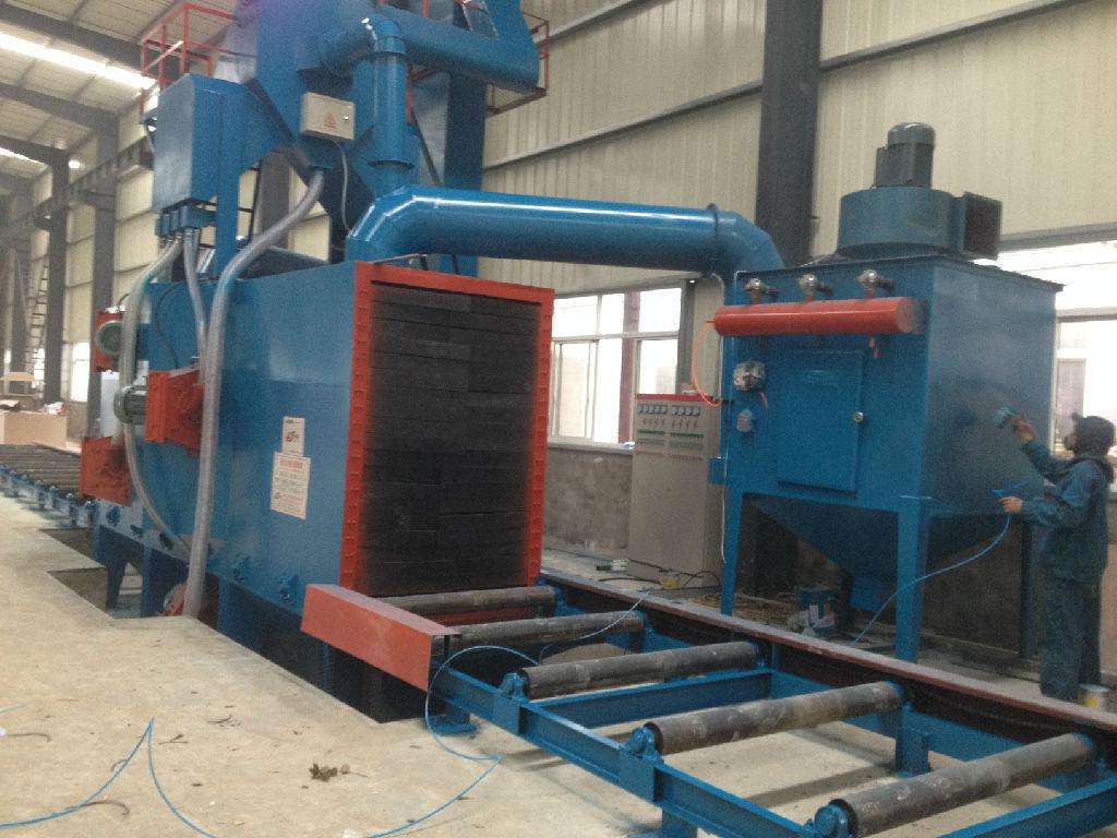 抛丸机喷砂机通过式吊钩式表面处理机