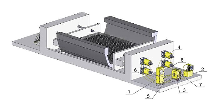 西藏山南350吨桥梁张拉穿心千斤顶