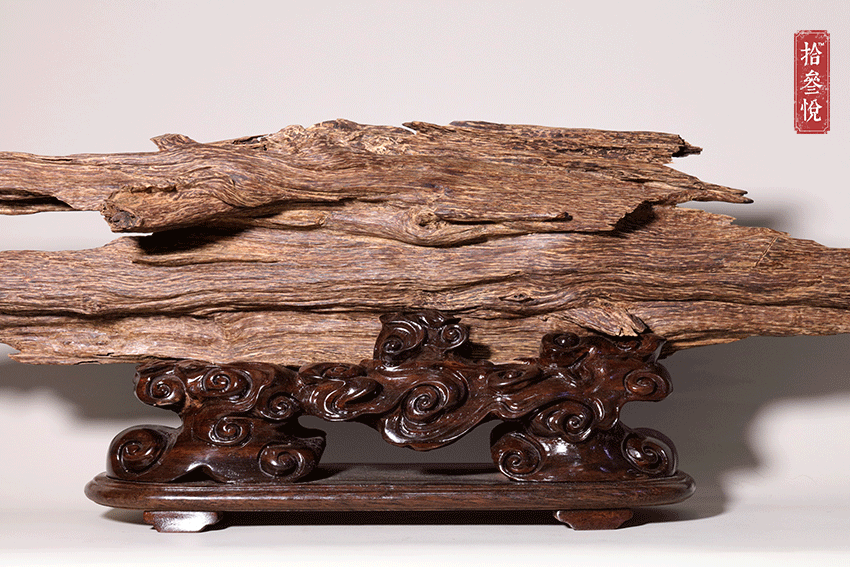 天然达拉干野生虫漏沉香摆件木雕件镇宅辟邪