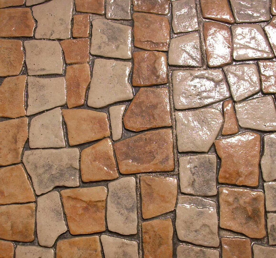 济南 彩色压印地坪 彩色压印地坪工程案例