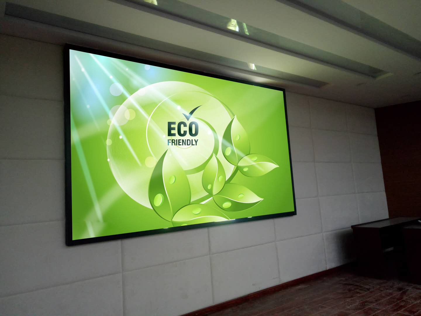 农银学校室内全彩显示屏-河南明新源科技