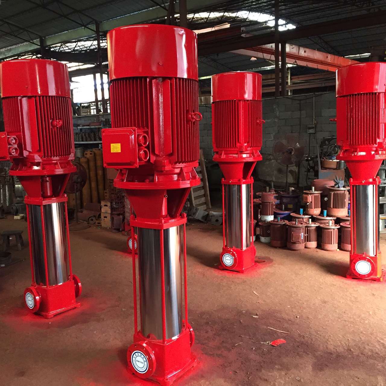 工程用消防泵-消防泵xbd8/40-150dllx3立式多级消防泵价格报价