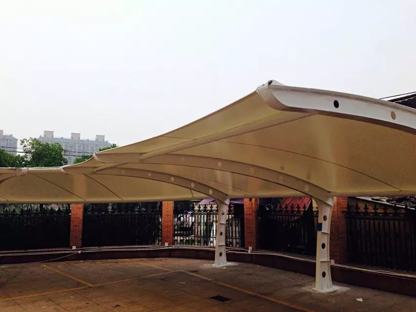 韶关肇庆河源云浮等地区张拉膜车棚,膜结构遮阳棚雨棚厂家公司