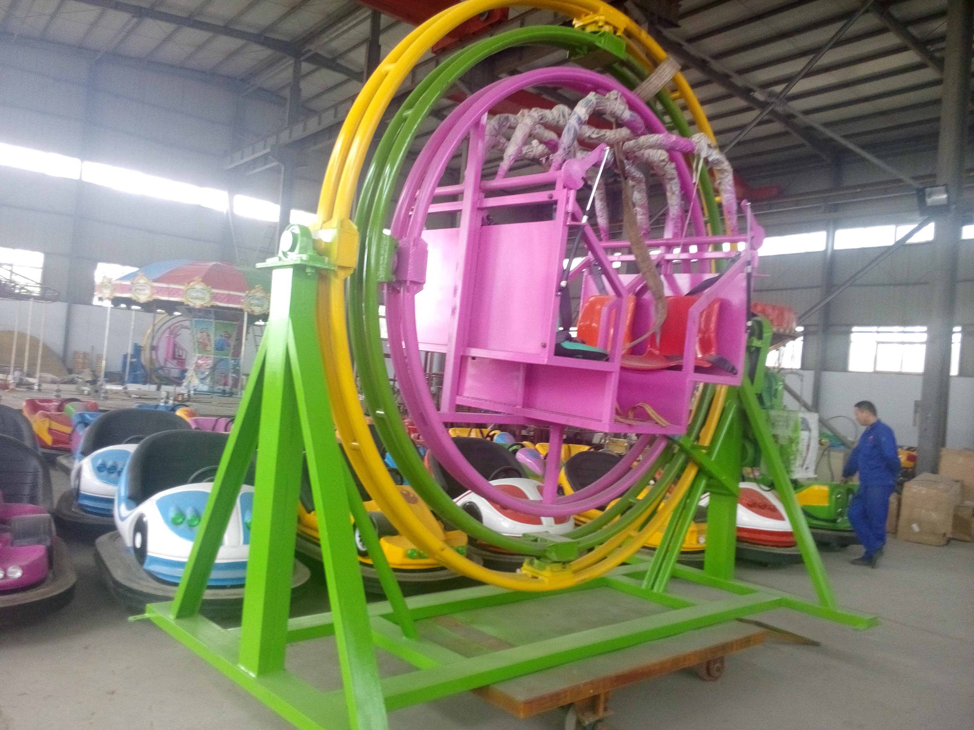 郑州金山游乐四座六座太空环超刺激游乐设备_机械设备栏目_机电之家网